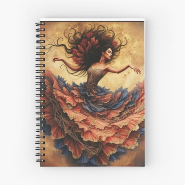 Item preview, The Unfurling Dancer. Petals of Passion ​Golden Reverie. designed and sold by ZyVoAli.