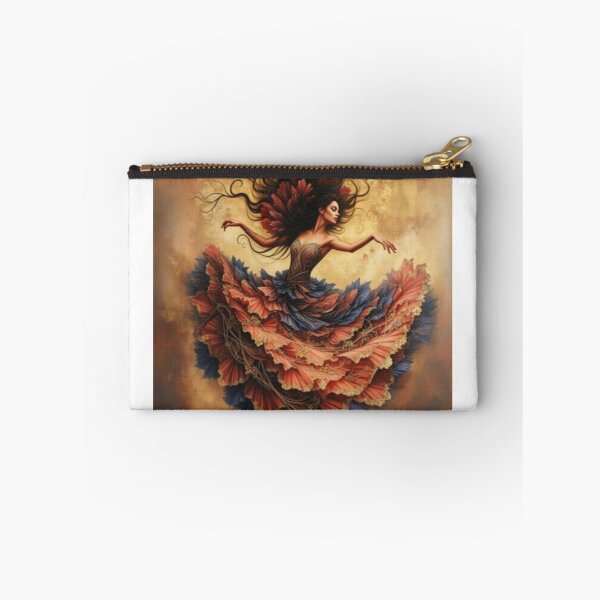 Item preview, The Unfurling Dancer. Petals of Passion ​Golden Reverie. designed and sold by ZyVoAli.