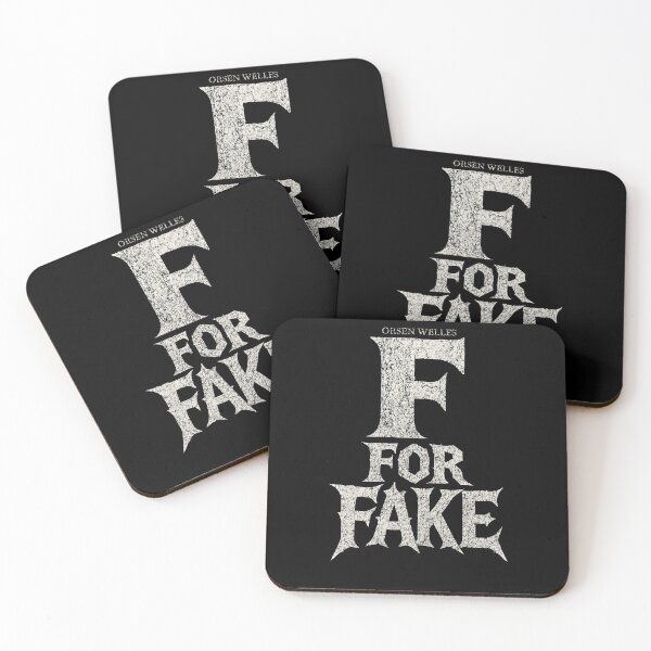 Item preview, F for Fake Vintage Cinema Typography Design designed and sold by Camera Crew.