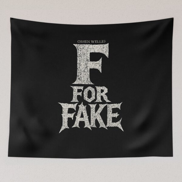 Item preview, F for Fake Vintage Cinema Typography Design designed and sold by Camera Crew.