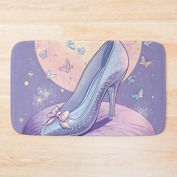 Item preview, Cinderella Moment – Sparkling Shoe and Fireflies Illustration designed and sold by Valeree Store.