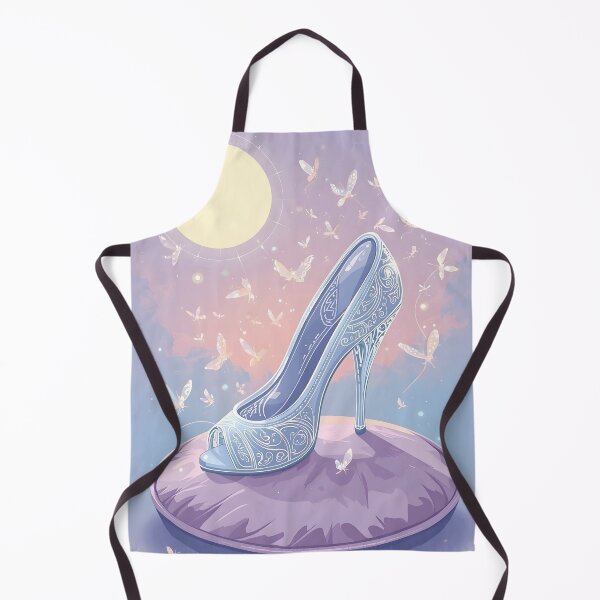Item preview, Moonlit Magic – Glass Slipper on Velvet Cushion Artwork designed and sold by Valeree Store.