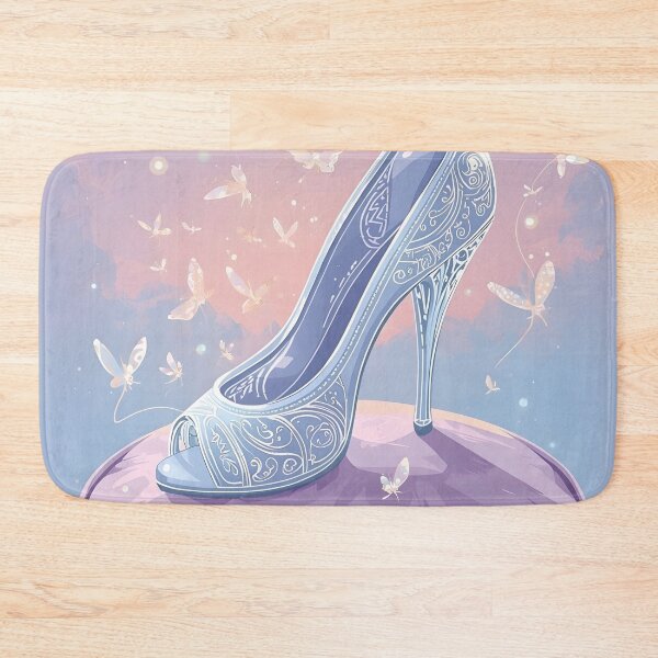 Item preview, Moonlit Magic – Glass Slipper on Velvet Cushion Artwork designed and sold by Valeree Store.