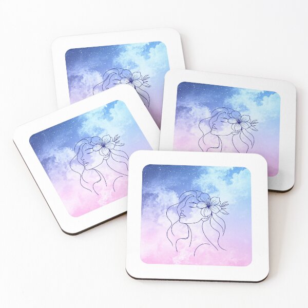 Item preview, Starry silhouette (blues, pinks)  designed and sold by Galaxy Creations.
