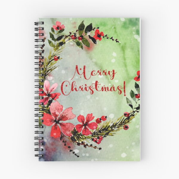 Item preview, Watercolour Christmas wreath designed and sold by WatercolourLily.