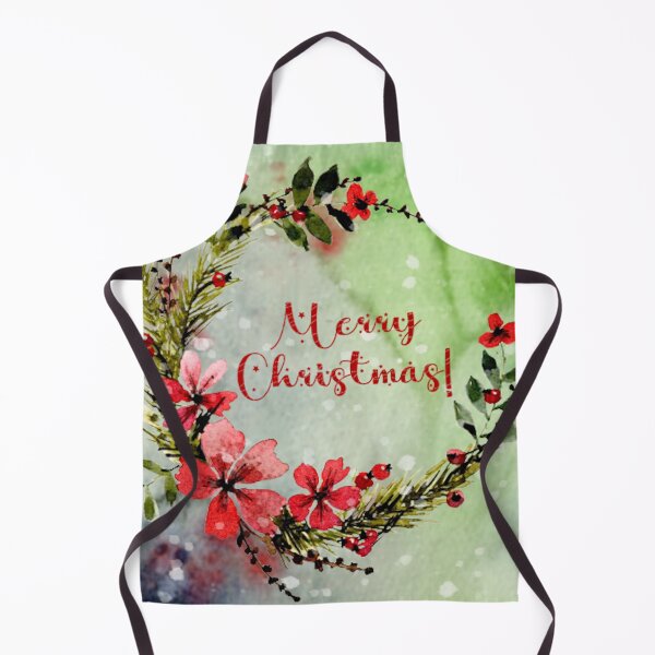 Item preview, Watercolour Christmas wreath designed and sold by WatercolourLily.