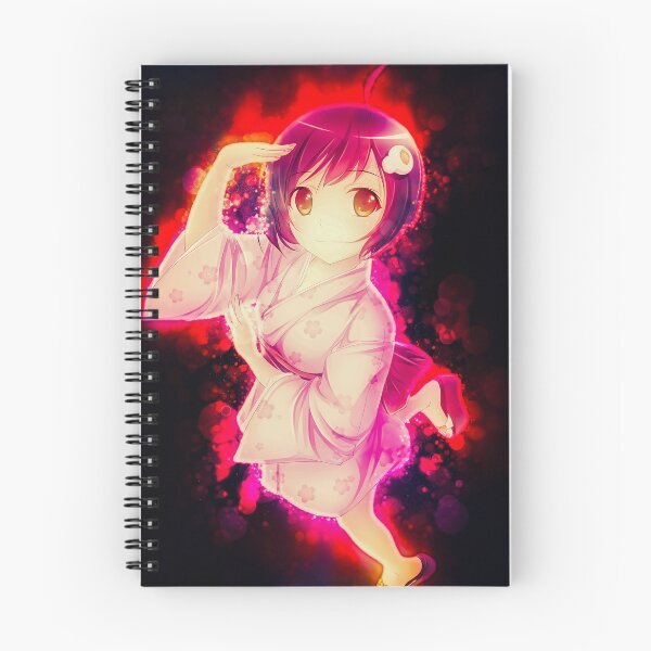 Item preview, Tsukihi Araragi Pink Kimono Charm Under Festival Lights In Bakemonogatari designed and sold by thedarvills.