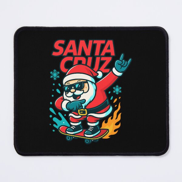 Item preview, Santa Cruz Skateboard Santa Claus – Cool Christmas Skateboarding T-Shirt designed and sold by DesignDoodleArt.