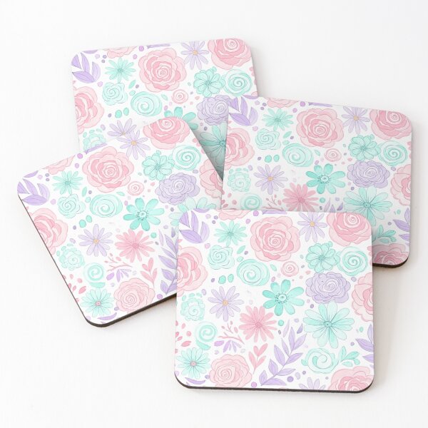 Item preview, Floral pattern flowers roses pastel spring summer  designed and sold by aruntrendz.