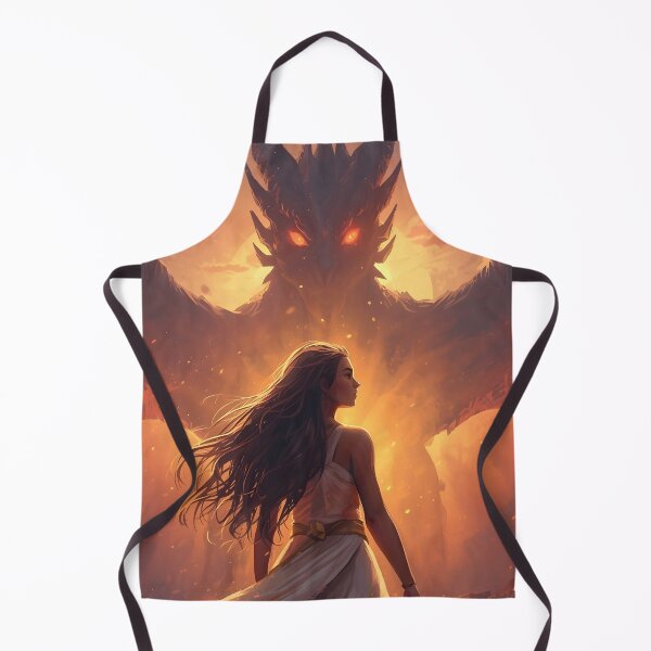Item preview, Rise of Courage – Brave Girl Confronting the Dragon designed and sold by Valeree Store.