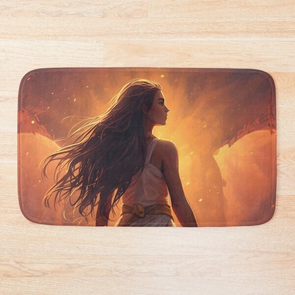 Item preview, Rise of Courage – Brave Girl Confronting the Dragon designed and sold by Valeree Store.