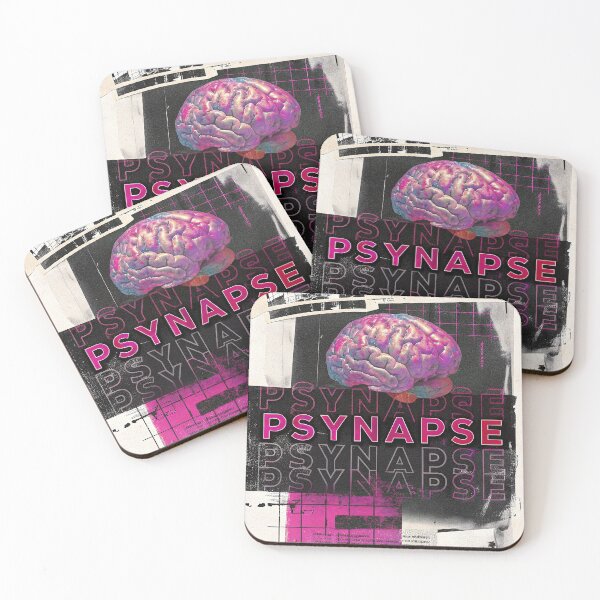 Item preview, PSYNAPSE – Glitch & Grind Brain Art for the Mindful Rebel designed and sold by RelaxingDreams.