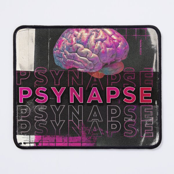 Item preview, PSYNAPSE – Glitch & Grind Brain Art for the Mindful Rebel designed and sold by RelaxingDreams.