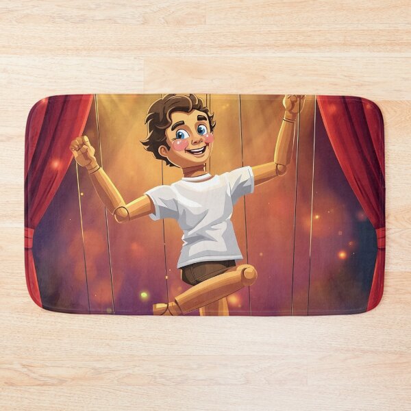 Item preview, Circus Lights Magic – Wooden Puppet Fantasy Artwork designed and sold by Valeree Store.