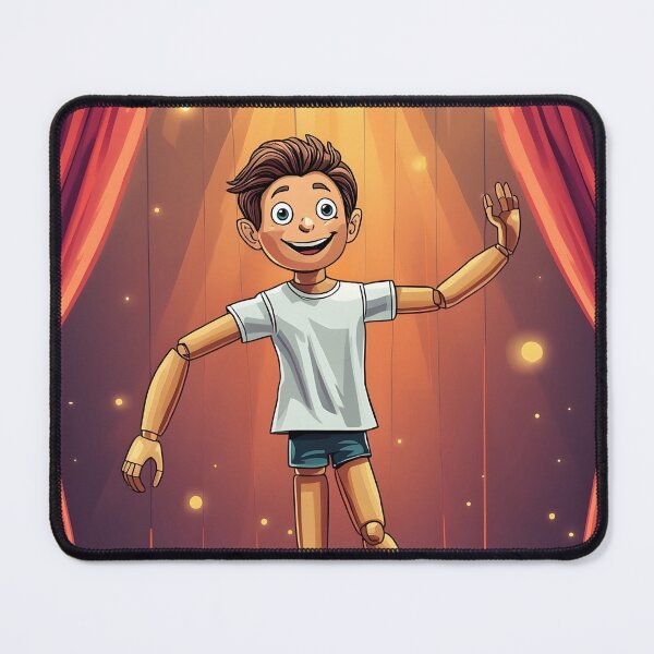 Item preview, Wooden Marionette – Vintage Fairytale Illustration designed and sold by Valeree Store.
