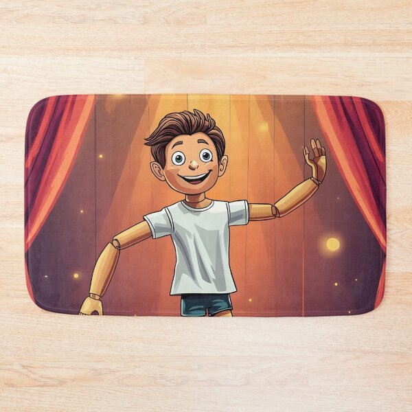 Item preview, Wooden Marionette – Vintage Fairytale Illustration designed and sold by Valeree Store.