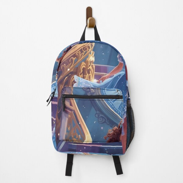 Item preview, Midnight Escape – Girl in Blue Dress Fantasy Vector Art designed and sold by Valeree Store.