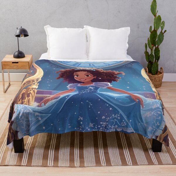Item preview, Midnight Escape – Girl in Blue Dress Fantasy Vector Art designed and sold by Valeree Store.