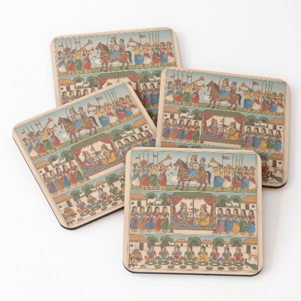 Item preview, Royal Wedding and Village Celebration Scene designed and sold by digisetumedia.