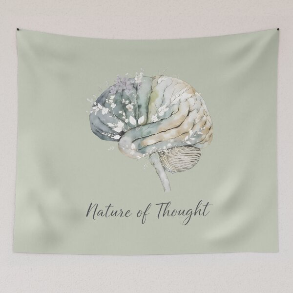 Item preview, Nature of Thought – Botanical Brain Design | Mindfulness, Psychology & Science-Inspired Art designed and sold by PureBrain.