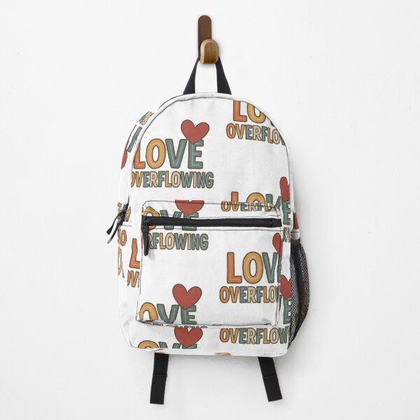 Item preview, Love Overflowing Warm Fall Heart Quote Retro Design designed and sold by Gurjeetpixelart.