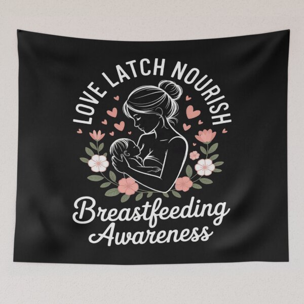 Item preview, Love Latch Nourish Breastfeeding Awareness Month 2025  designed and sold by ChristopherMil6.