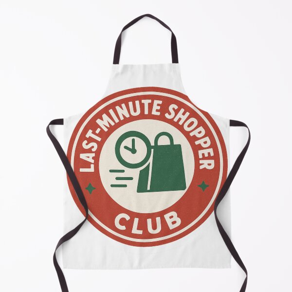 Item preview, Last-Minute Shopper Club – Funny Holiday Badge Design designed and sold by NitkiStudio.