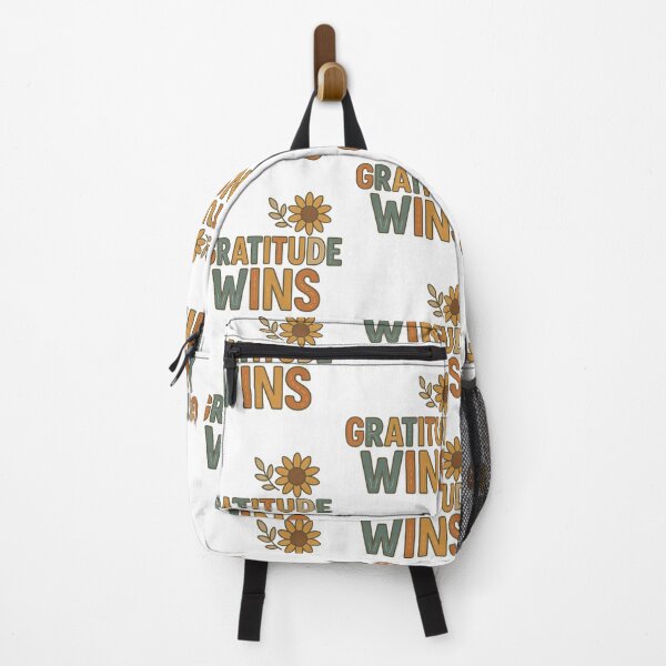 Item preview, Gratitude Wins Motivational Retro Fall Design designed and sold by Gurjeetpixelart.