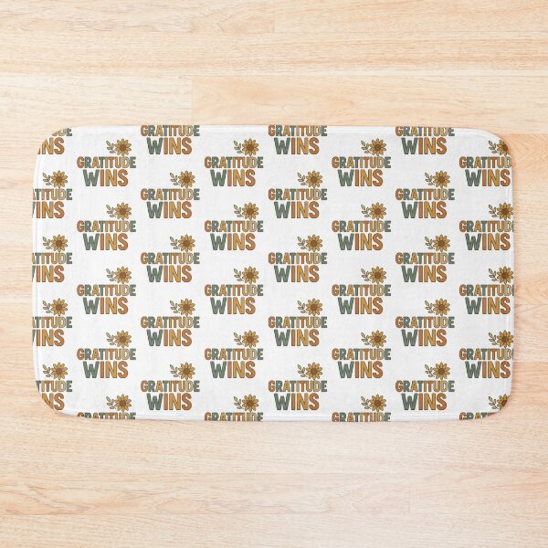 Item preview, Gratitude Wins Motivational Retro Fall Design designed and sold by Gurjeetpixelart.