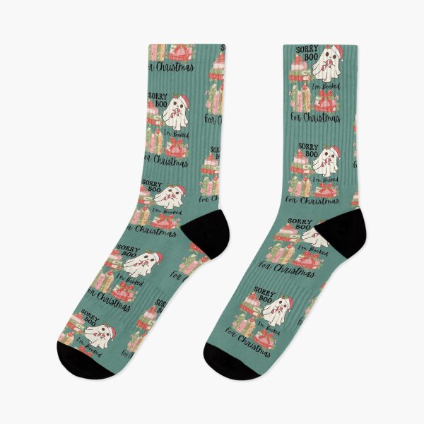 Item preview,  Sorry Boo I'm Booked For Christmas Spirit Book Lover Ghost Reading Books  designed and sold by Forevermore.