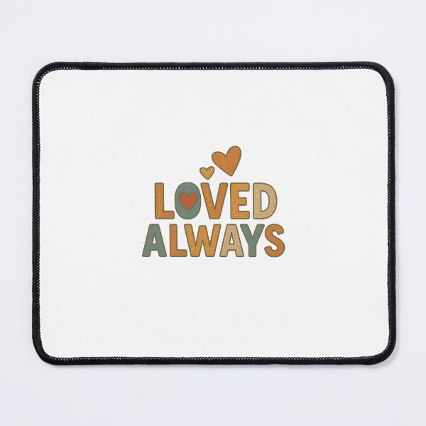 Item preview, Loved Always Heartfelt Retro Fall Quote Design designed and sold by Gurjeetpixelart.