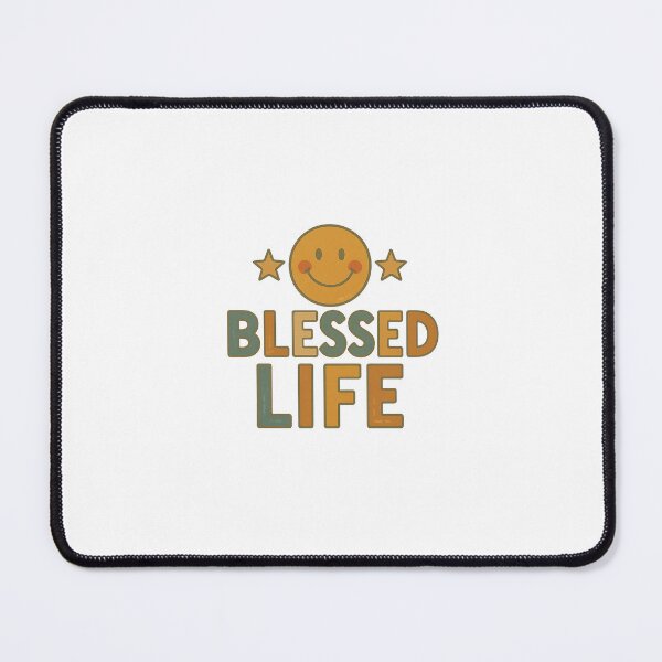 Item preview, Blessed Life Retro Fall Inspirational Quote Art designed and sold by Gurjeetpixelart.
