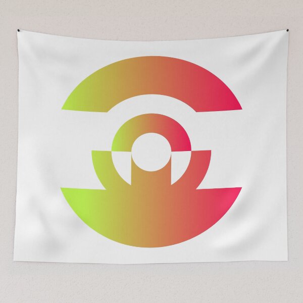 Item preview, Geometric Cyber Eye Gradient, Minimalist Design designed and sold by Red Onion.