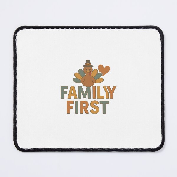 Item preview, Family First Retro Fall Thanksgiving Quote Design designed and sold by Gurjeetpixelart.