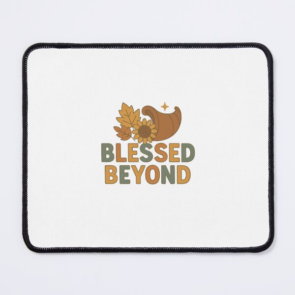 Item preview, Blessed Beyond Fall Retro Thanksgiving Quote Art designed and sold by Gurjeetpixelart.