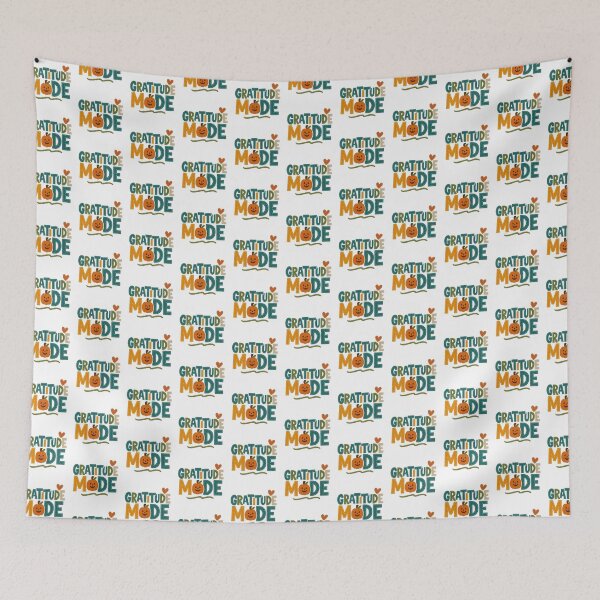 Item preview, Gratitude Mode Retro Thanksgiving Fall Design designed and sold by Gurjeetpixelart.