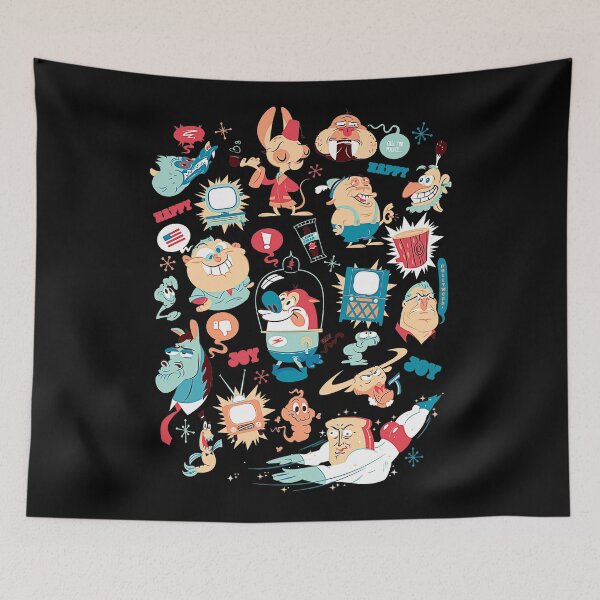 Item preview, Ren And Stimpy Character Collage designed and sold by Kittyoseph.