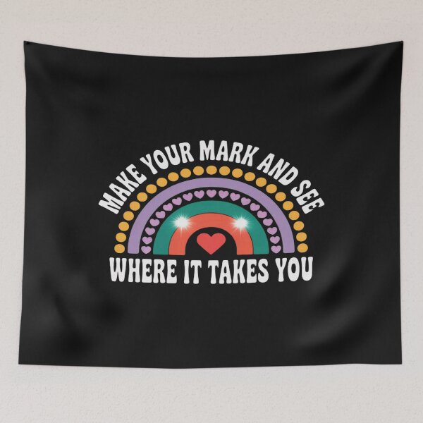 Item preview, Make Your Mark Dot Day Colorful Rainbow Heart Teacher designed and sold by ChristopherMil6.