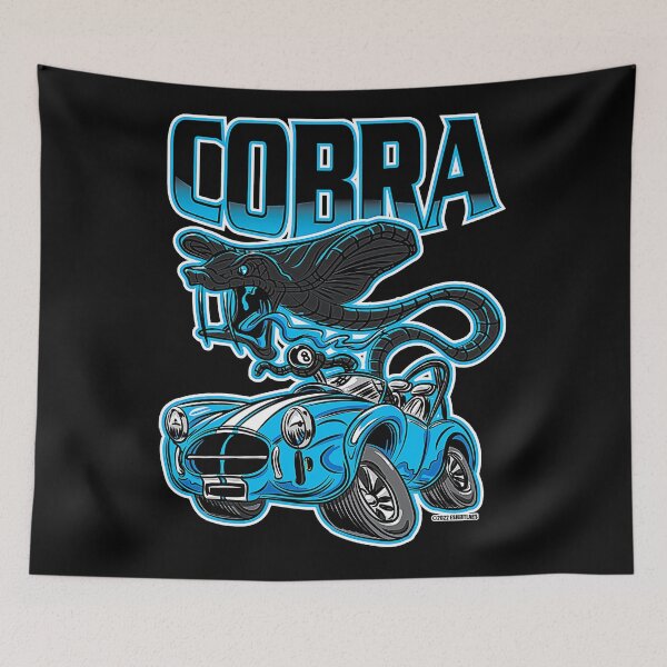 Item preview, Black Cobra Snake Driving A Blue Cobra Race Car designed and sold by Nieveong.
