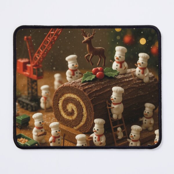 Item preview, Miniatur Wunderland, funny snowmen baking chocolate cakes designed and sold by Mauswohn.