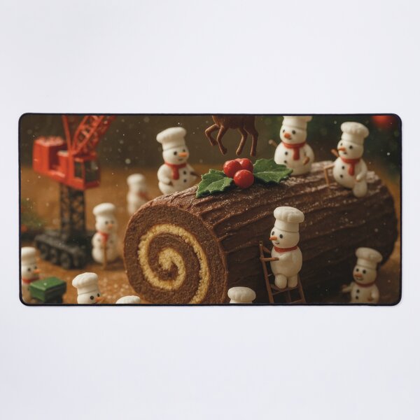 Item preview, Miniatur Wunderland, funny snowmen baking chocolate cakes designed and sold by Mauswohn.
