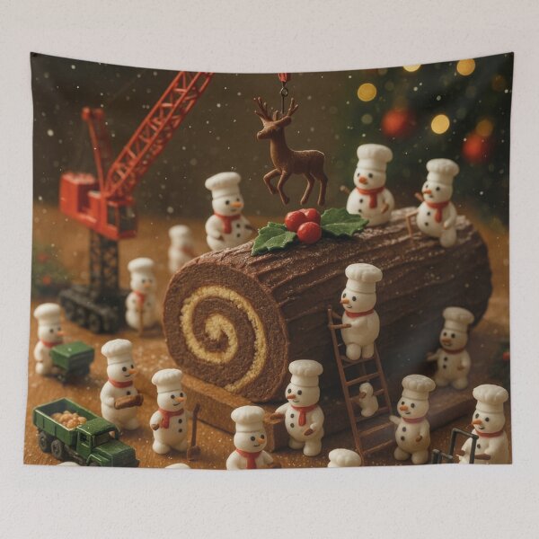 Artikelvorschau, Miniaturwunderland, lustige Schneemänner backen Schokoladenkuchen entworfen und verkauft von Mauswohn.
