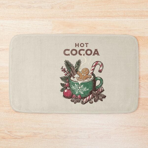 Item preview, Vintage Hot Cocoa Gingerbread Cute Christmas designed and sold by dudelinart.