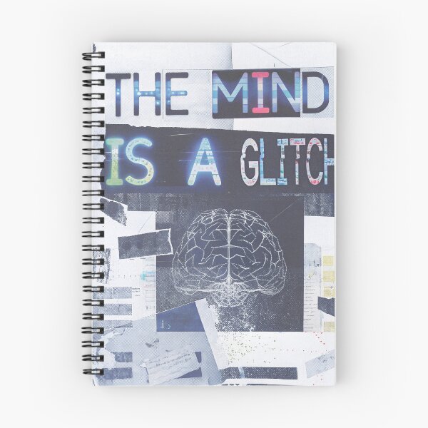 Item preview, The Mind Is a Glitch – Glitch & Grind Brain Art for the Overthinking Soul designed and sold by RelaxingDreams.