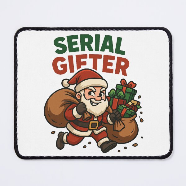 Item preview, Serial Gifter – Funny Christmas Santa Sticker for Holiday Shoppers designed and sold by NitkiStudio.