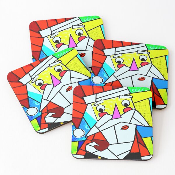 Item preview, Geometric Santa Claus designed and sold by ViaARTfactory.