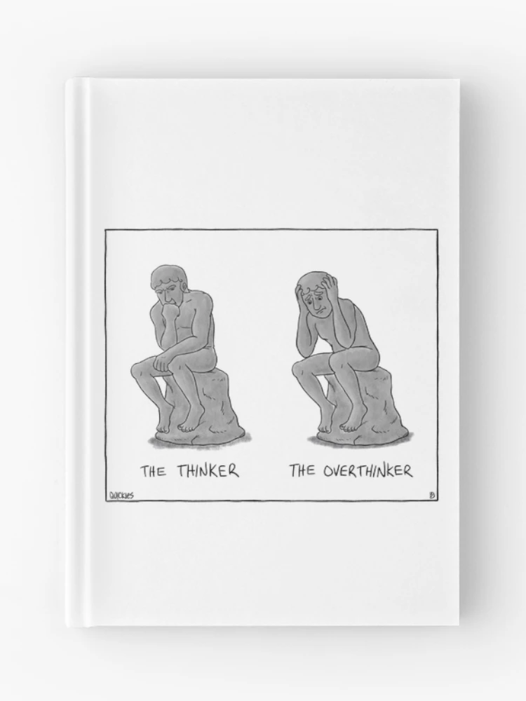 Thumbnail 1 of 3, Journal, Overthinker designed and sold by QuickiesComic.