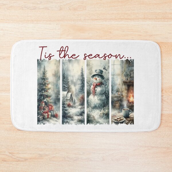 Item preview, Tis the Season Winter Brushstroke Panels designed and sold by Boddicca.