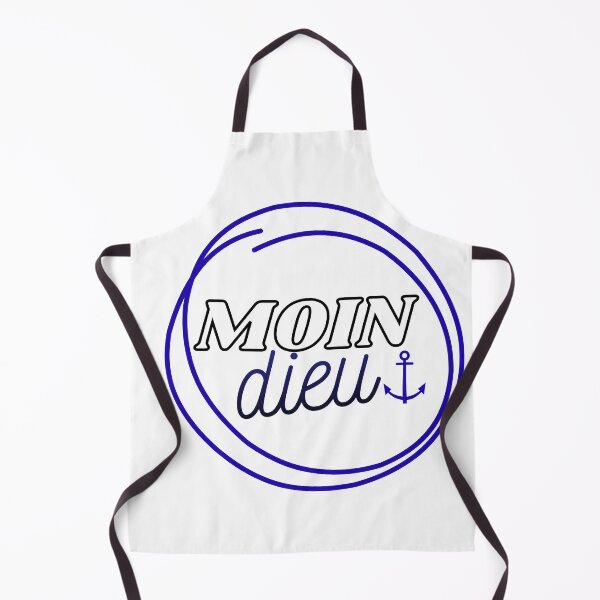 Item preview, Moin Dieu – A funny North German-French pun | Maritime design with anchor designed and sold by Fies-und-Fein.