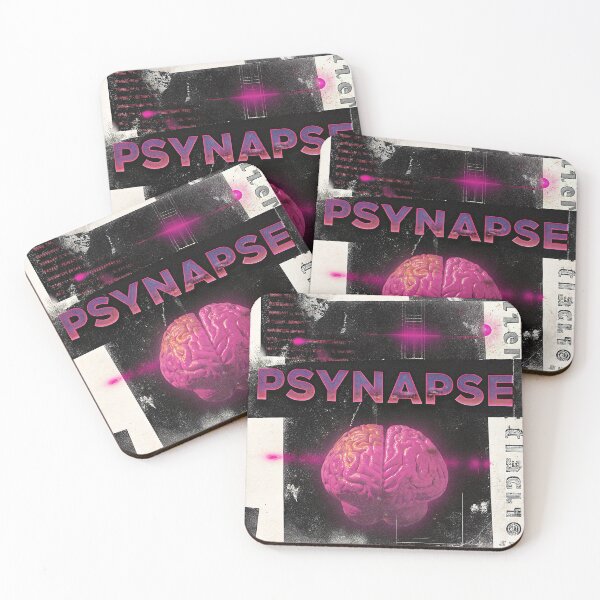 Item preview, PSYNAPSE – Glitch & Grind Brain Art for the Mindful Rebel designed and sold by RelaxingDreams.